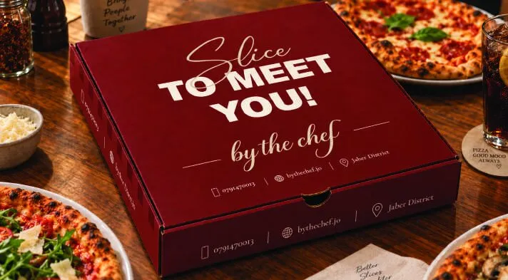 By The Chef pizza box