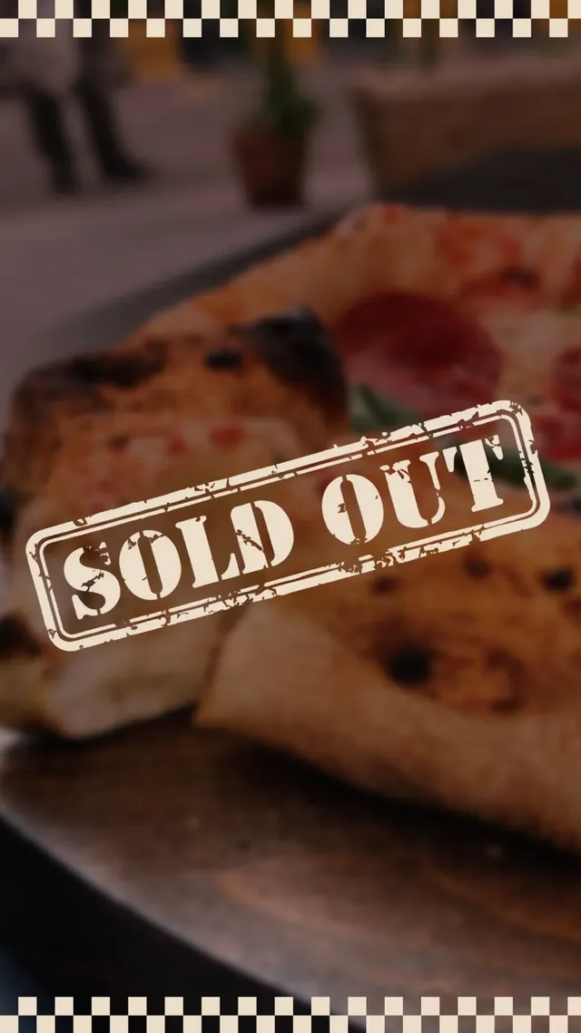 By The Chef — sold out pizza post