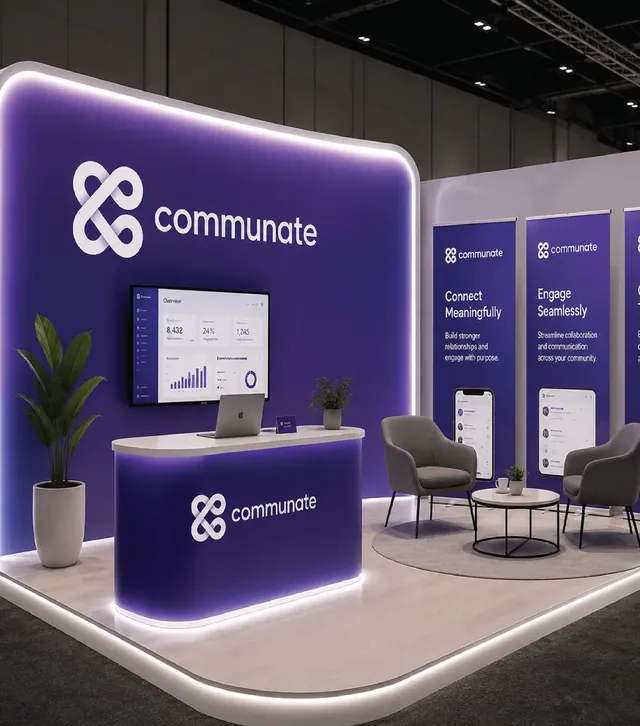 Communate exhibition booth design