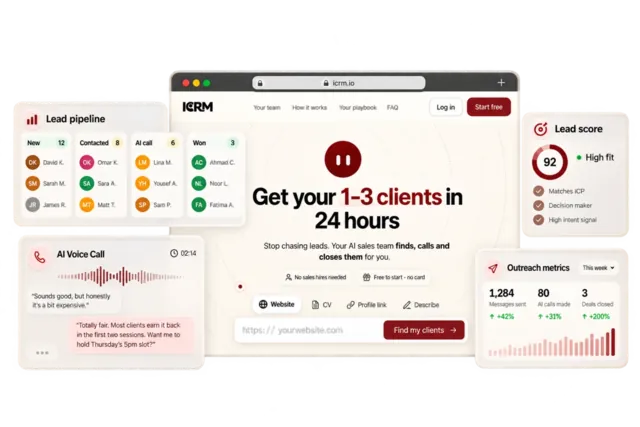 ICRM AI sales dashboard