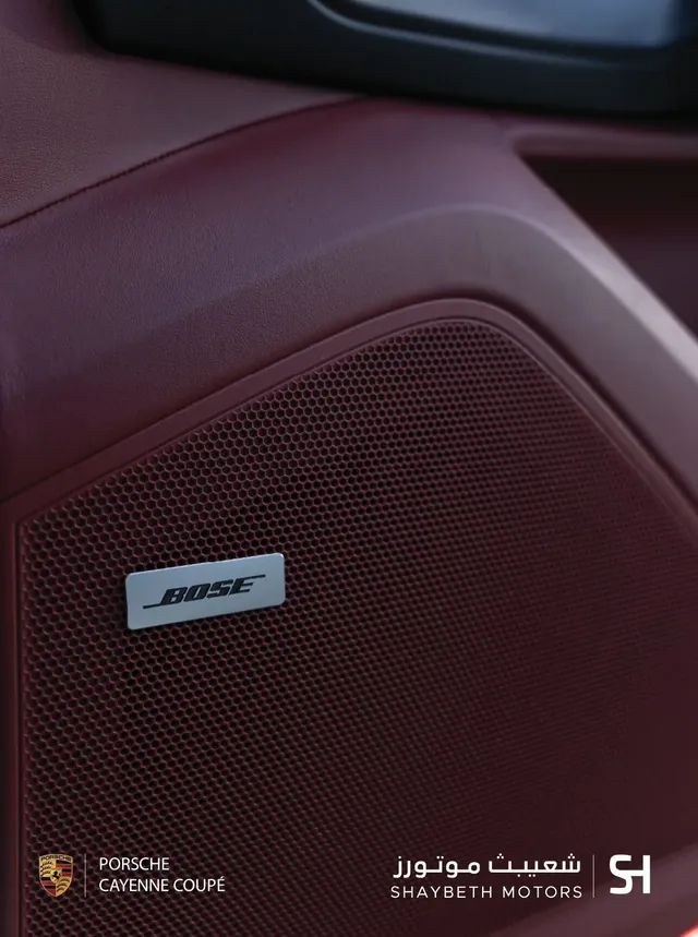 Shaybeth Motors — Bose speaker in burgundy leather